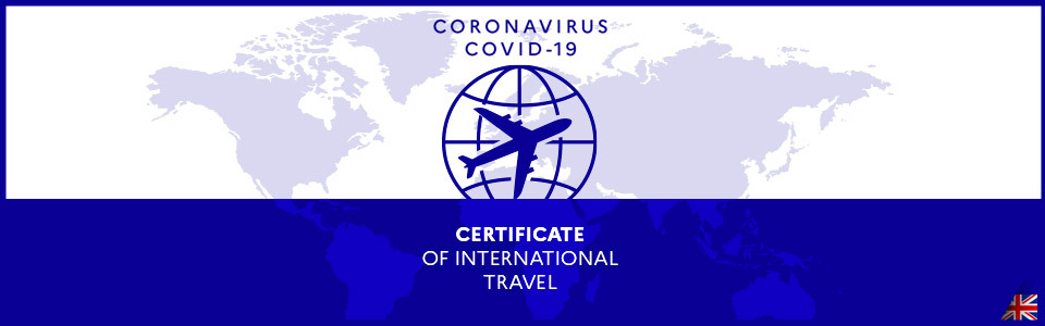 Certificate of international travel
